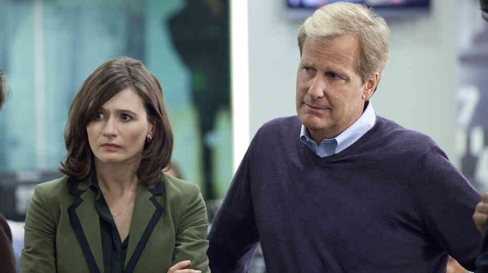 In Aaron Sorkin's new HBO drama, The Newsroom, producer MacKenzie McHale (Emily Mortimer) and anchorman Will McAvoy (Jeff Daniels) tackle real hard-hitting news stories and call out those who don't tell the truth. In Aaron Sorkin's new HBO drama, The Newsroom, producer MacKenzie McHale (Emily Mortimer) and anchorman Will McAvoy (Jeff Daniels) tackle real hard-hitting news stories and call out those who don't tell the truth.