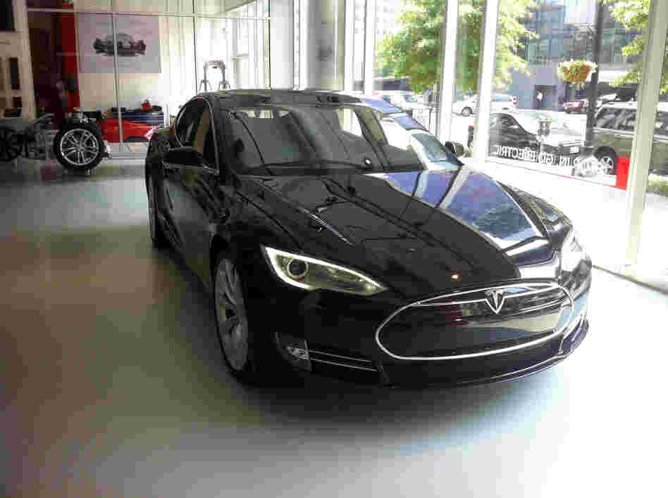 The EPA gives the Tesla Model S a range of about 265 miles on a full charge.