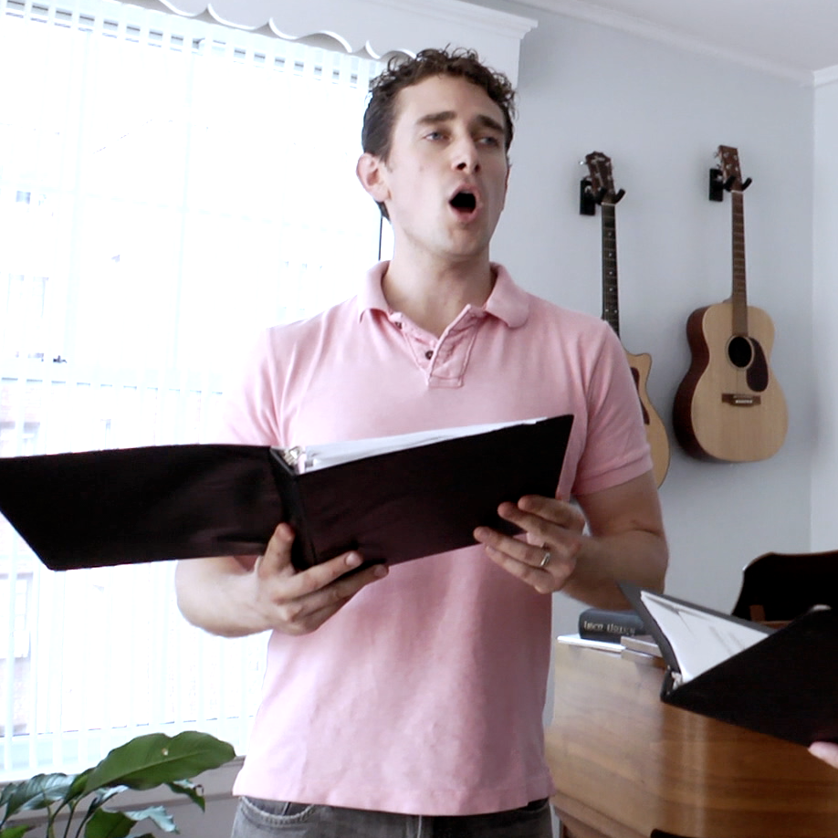 The vocal ensemble New York Polyphony sings Renaissance music in the home of its bass, Craig Phillips.