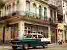 A vintage car on the streets of Cuba. A vintage car on the streets of Cuba.