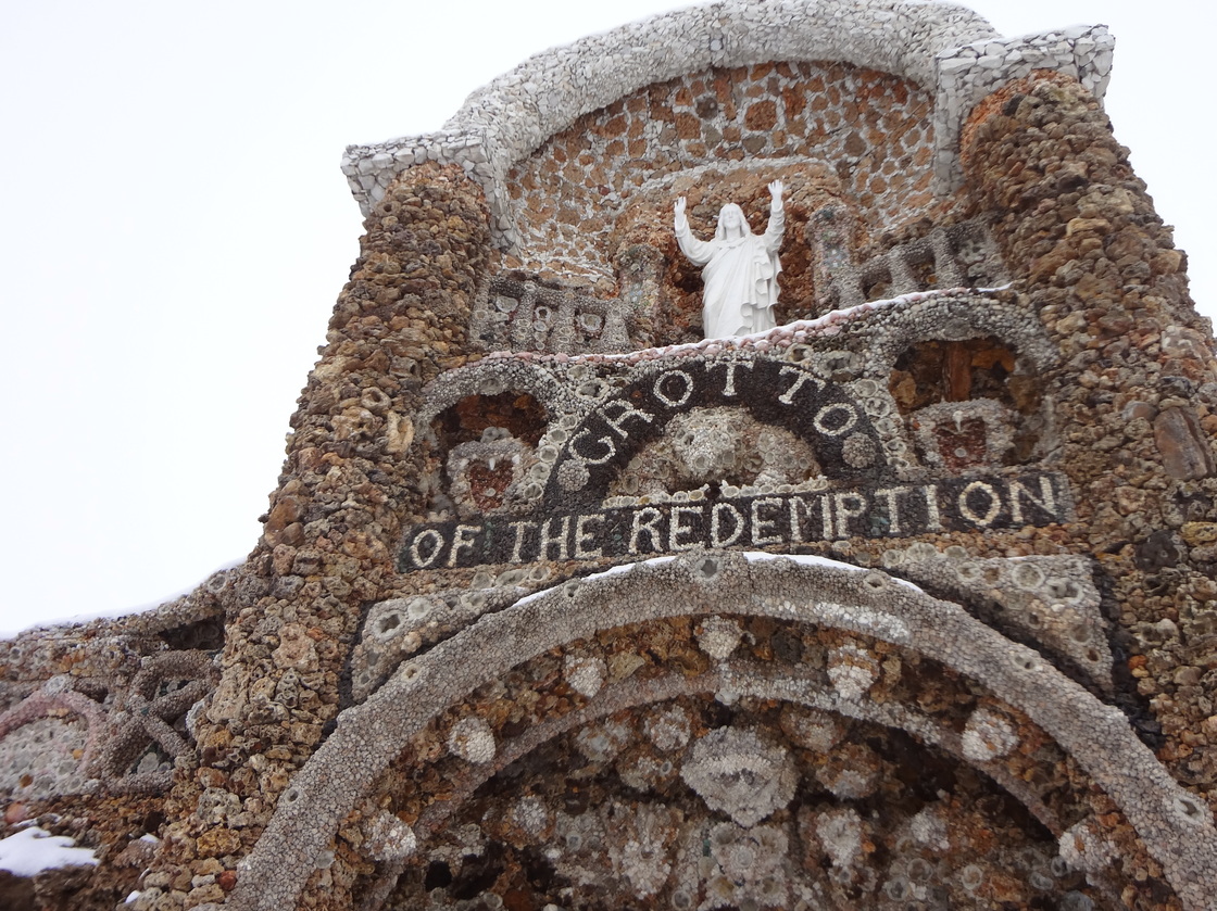 Just about everyone in West Bend — population 785 — is connected to the grotto, which was built over a period of 40 years.