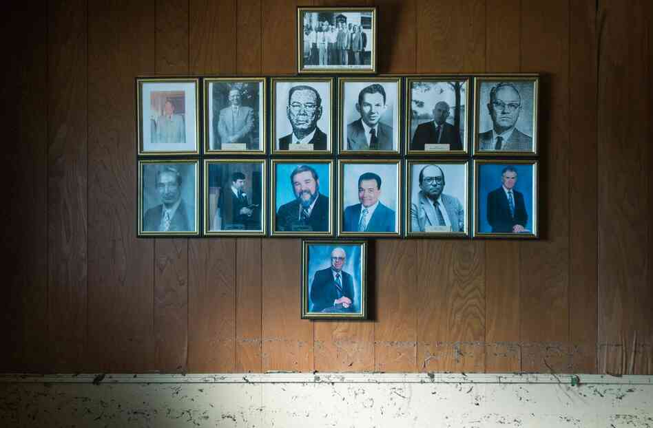 Pastors above the Flood Line, Live Oak Baptist Church, Pointe-aux-Chenes, Louisiana, 2008