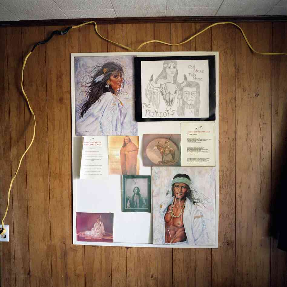 Wall inside Jake Billiot's Front Door, Point-aux-Chenes, Louisiana, 2010