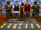 On Thursday, the Mexican Navy presented Felix Beltran Leon (in red) as the son of Joaquin "El Chapo" Guzman, Jesus Alfredo Guzman Salazar. On Friday, Mexican and U.S. officials confirmed that Beltran's identity had been mistaken. On Thursday, the Mexican Navy presented Felix Beltran Leon (in red) as the son of Joaquin "El Chapo" Guzman, Jesus Alfredo Guzman Salazar. On Friday, Mexican and U.S. officials confirmed that Beltran's identity had been mistaken.