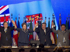 U.N. General Assembly President Nassir Abdulaziz Al-Nasser, United Nations Secretary General Ban Ki-Moon, Brazilian President Dilma Rousseff, Brazil's Secretary of the Conference Luis Figueiredo Machado and Rio+20 Secretary General Sha Zukang attend the closing ceremony of the Conference on Sustainable Development in Rio de Janeiro on Friday. U.N. General Assembly President Nassir Abdulaziz Al-Nasser, United Nations Secretary General Ban Ki-Moon, Brazilian President Dilma Rousseff, Brazil's Secretary of the Conference Luis Figueiredo Machado and Rio+20 Secretary General Sha Zukang attend the closing ceremony of the Conference on Sustainable Development in Rio de Janeiro on Friday.