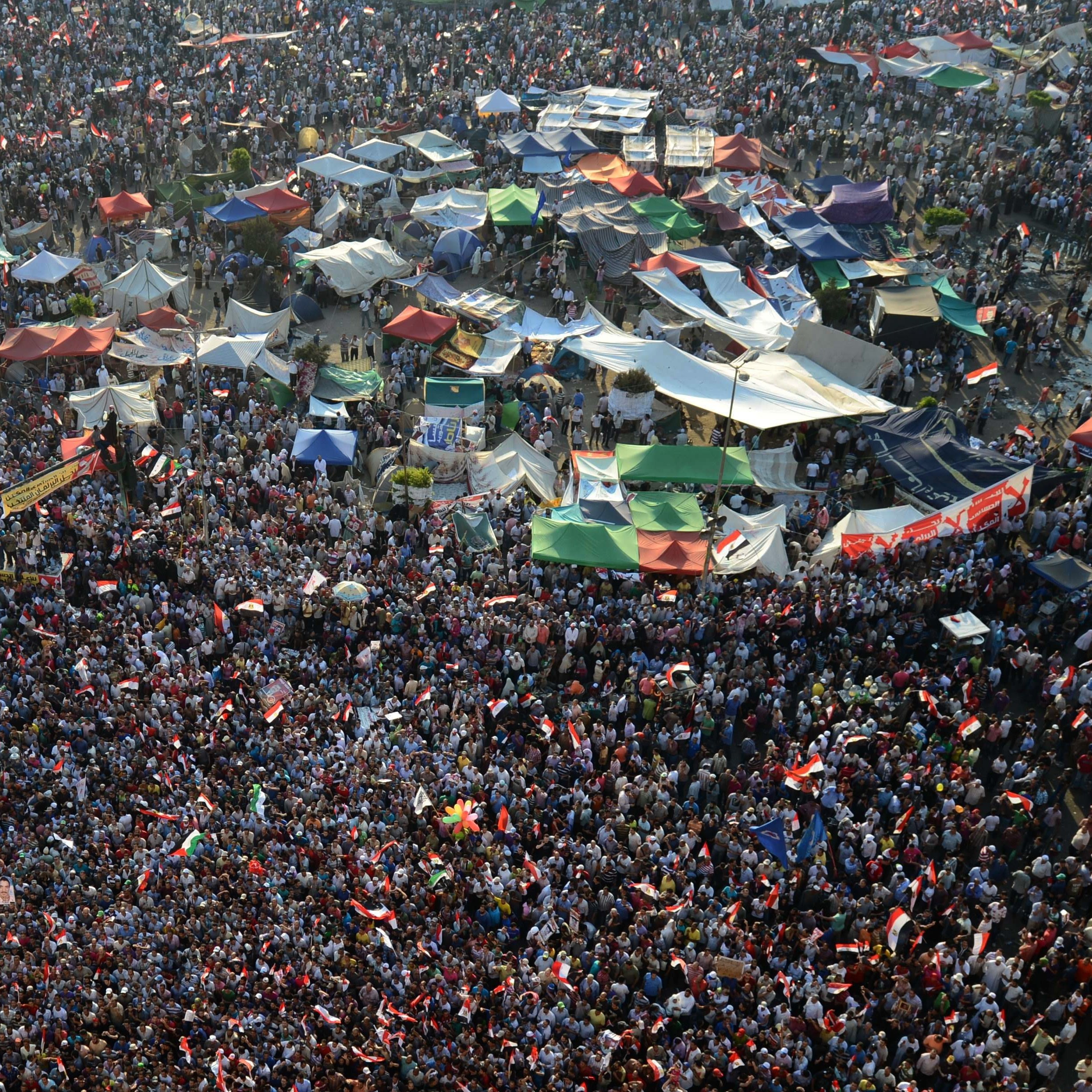 Thousands of Egyptians celebrate on in Cairo's Tahrir Square following the announcement that Muslim Brotherhood member Mohamed Morsi would be Egypt's next president.