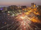 Fireworks illuminate Tahrir Square in Cairo, Egypt, on Sunday to celebrate the victory of Mohammed Morsi in the country's presidential election. Fireworks illuminate Tahrir Square in Cairo, Egypt, on Sunday to celebrate the victory of Mohammed Morsi in the country's presidential election.