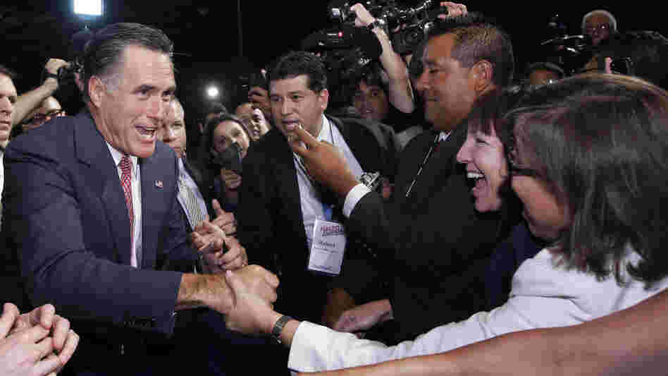 Republican presidential candidate Mitt Romney greets attendees at the conference of the National Association of Latino Elected and Appointed Officials in Orlando, Fla., on June 21. The presumptive GOP nominee took knocks from congressional Republicans during the party's presidential primaries. Republican presidential candidate Mitt Romney greets attendees at the conference of the National Association of Latino Elected and Appointed Officials in Orlando, Fla., on June 21. The presumptive GOP nominee took knocks from congressional Republicans during the party's presidential primaries.