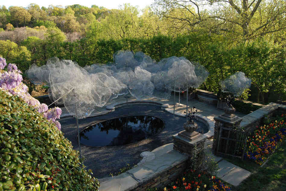 Cao and Perrot's Cloud Terrace was designed to extend the shade of surrounding trees across the terrace it adorns in Washington, D.C.