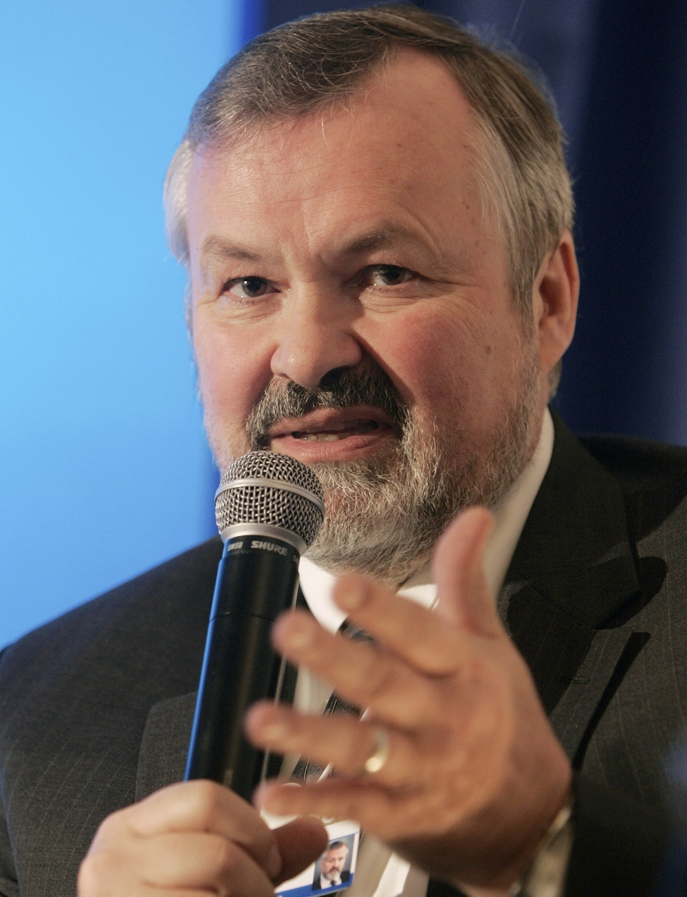 George Halvorson, chairman and CEO of Kaiser Permanente, speaks during a session at the World Economic Forum in Davos, Switzerland, in 2009.