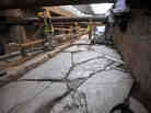 Officials unveiled an ancient road found during construction of Thessaloniki's new subway system Monday.