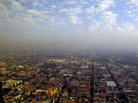 In heavily polluted Mexico City, crime writer Paco Ignacio Taibo II describes his exhausted detective Hector Belascoaran Shayne as looking out at his hometown and seeing "a city that was trying to hide itself in the smog." In heavily polluted Mexico City, crime writer Paco Ignacio Taibo II describes his exhausted detective Hector Belascoaran Shayne as looking out at his hometown and seeing "a city that was trying to hide itself in the smog."