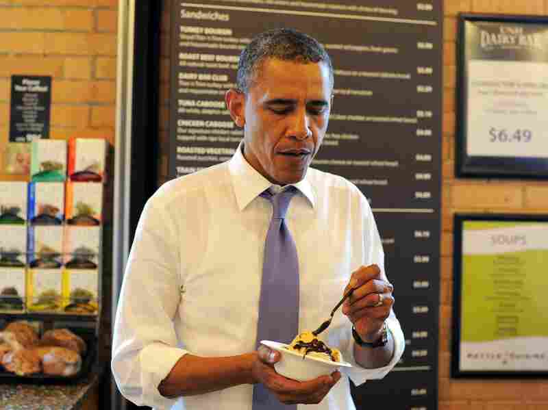 President Barack Obama stops for ice cream at a local restaurant in Durham, New Hampshire, on June 25, 2012. It's a consequential week for the president, with the Supreme Court set to rule on his trademark health care legislation on Thursday. President Barack Obama stops for ice cream at a local restaurant in Durham, New Hampshire, on June 25, 2012. It's a consequential week for the president, with the Supreme Court set to rule on his trademark health care legislation on Thursday.