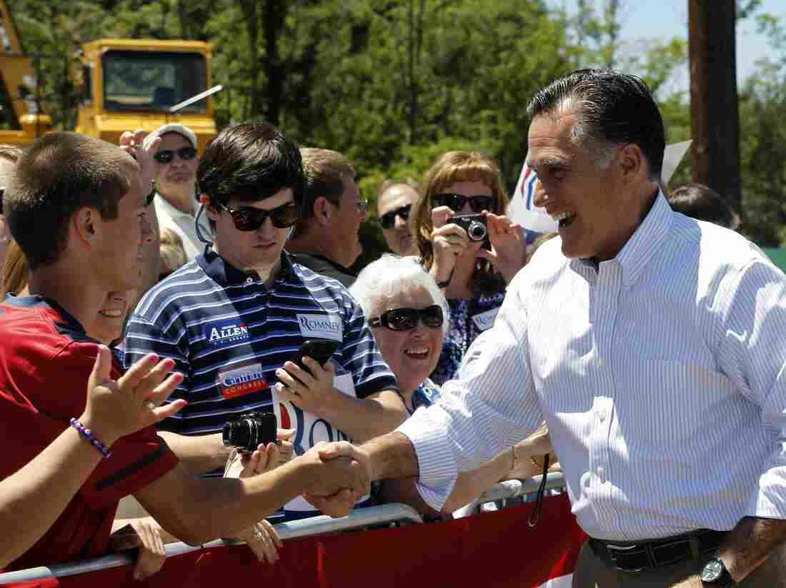 Mitt Romney greeted supporters in Salem, Va., Tuesday, as his campaign tried to frame President Obama as the real outsourcer of U.S. jobs. Mitt Romney greeted supporters in Salem, Va., Tuesday, as his campaign tried to frame President Obama as the real outsourcer of U.S. jobs.