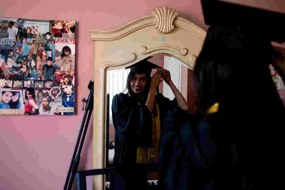 Ana Venegas, who came to the U.S. from Guadalajara when she was less than a year old, recently graduated from college with a degree in sociology. Because she couldn't get a license, she made a 4-hour round-trip bus commute every day. "It's been really, really difficult," she says.