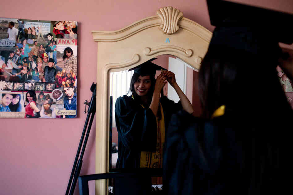 Ana Venegas, who came to the U.S. from Guadalajara when she was less than a year old, recently graduated from college with a degree in sociology. Because she couldn't get a license, she made a 4-hour round-trip bus commute every day. "It's been really, really difficult," she says.