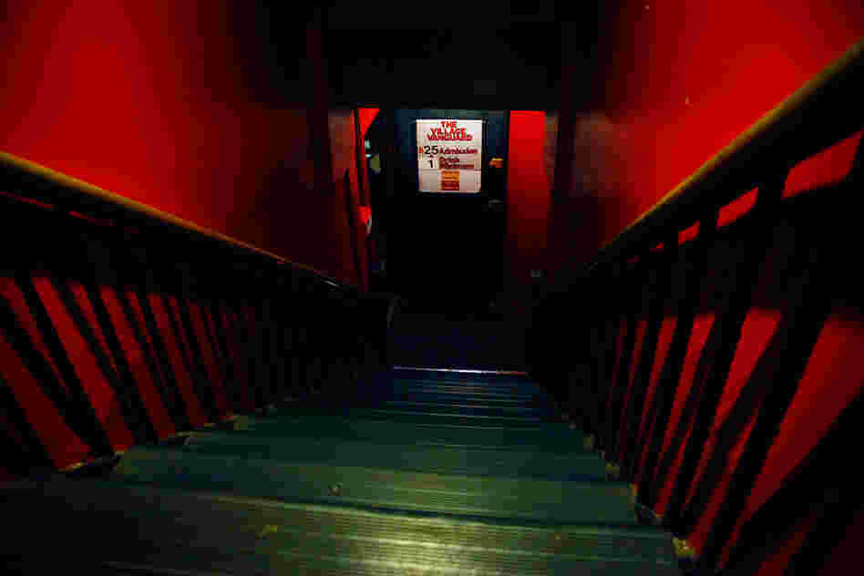 If you wish to enter this sacred jazz site, your rite of passage will be to navigate the perilously steep red stairwell. Suggestion: Use the handrails.