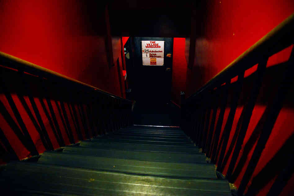 If you wish to enter this sacred jazz site, your rite of passage will be to navigate the perilously steep red stairwell. Suggestion: Use the handrails.