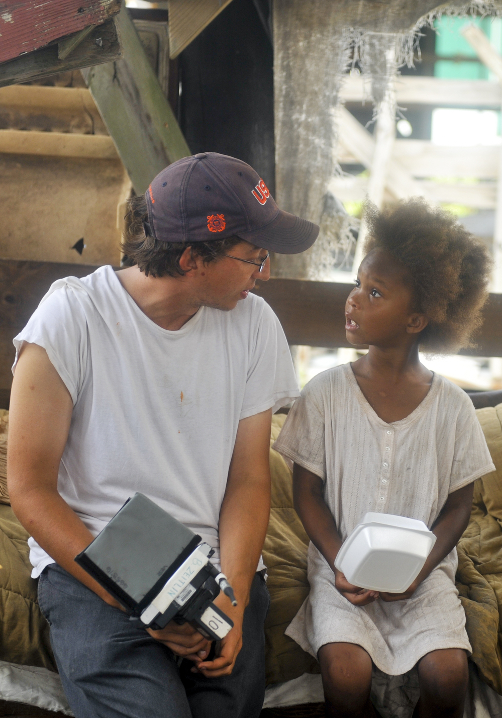 Director Benh Zeitlin says Beasts of the Southern Wild was a collaborative effort, with then-6-year-old actress Quvenzhane Wallis contributing lines like, "When you're small, you gotta fix what you can."