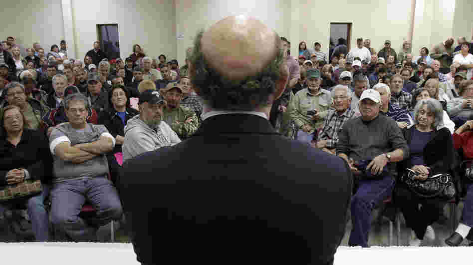 Kenneth Feinberg speaks at a January 2011 town hall meeting for claimants of the BP oil spill compensation fund in Grand Isle, La. Kenneth Feinberg speaks at a January 2011 town hall meeting for claimants of the BP oil spill compensation fund in Grand Isle, La.