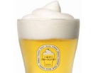 Kirin beer with foam Kirin beer with foam