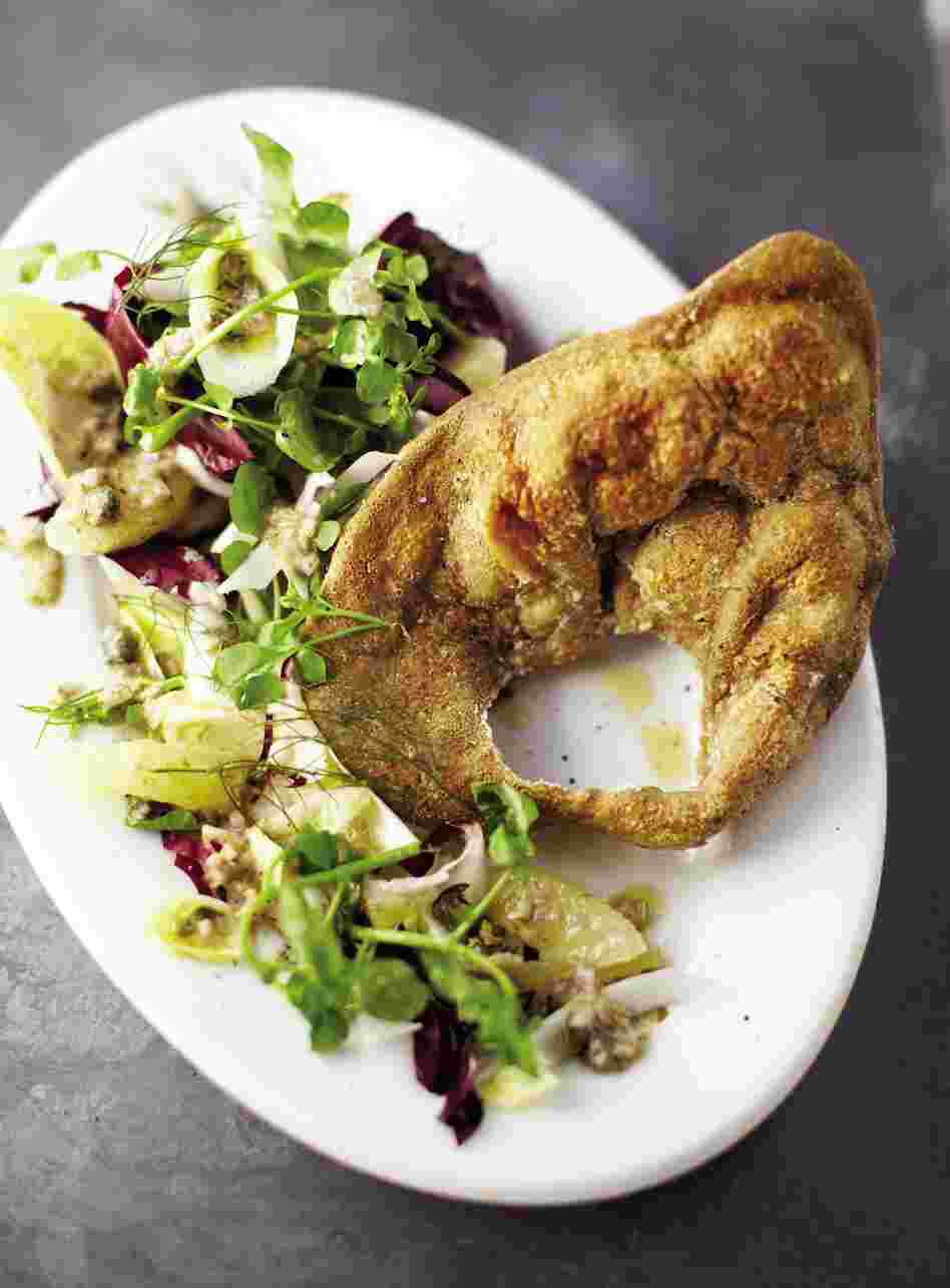 Fried Pig's Ear Salad