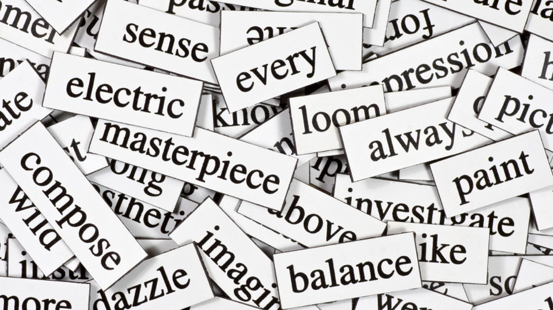 A jumble of words.
