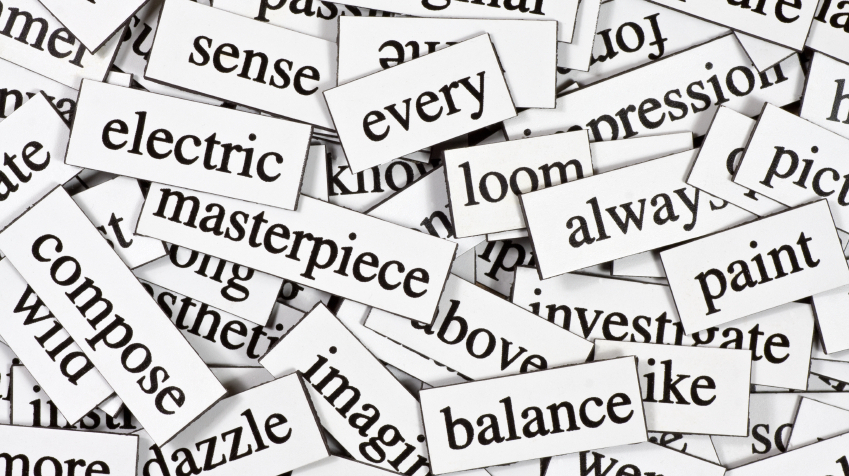 A jumble of words.