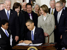 President Obama signs the health care bill into law at the White House on March 23, 2010. President Obama signs the health care bill into law at the White House on March 23, 2010.