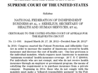 Image of the Supreme Court's health care ruling. Image of the Supreme Court's health care ruling.