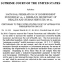 Image of the Supreme Court's health care ruling. Image of the Supreme Court's health care ruling.