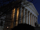 The U.S. Supreme Court on the eve of a hearing about the Florida presidential election recount, Nov. 30, 2000. The justices later ruled 5-4 in the case of Bush v. Gore, effectively deciding the outcome of the presidential race. The U.S. Supreme Court on the eve of a hearing about the Florida presidential election recount, Nov. 30, 2000. The justices later ruled 5-4 in the case of Bush v. Gore, effectively deciding the outcome of the presidential race.