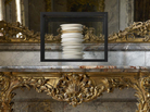 De Waal's 2012 work all and more is on display in the Dining Room. It is made up of 23 porcelain dishes: 22 in white and cream glazes and one gilded dish, contained in a clear glass vitrine. De Waal's 2012 work all and more is on display in the Dining Room. It is made up of 23 porcelain dishes: 22 in white and cream glazes and one gilded dish, contained in a clear glass vitrine.