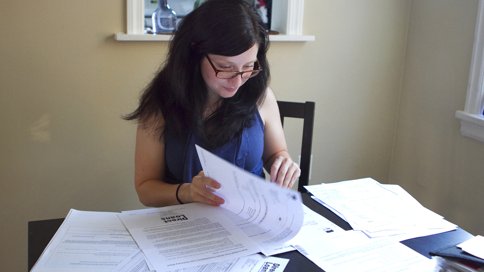 Michelle Holshue racked up $140,000 in student loan debt while training to become a public health nurse. She's living her dream of helping others, she says, but never expected it "to be so hard."