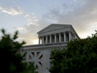 Sunrise at the Supreme Court on Thursday, hours before the justices announced their 5-4 ruling to uphold President Obama's health care law. Sunrise at the Supreme Court on Thursday, hours before the justices announced their 5-4 ruling to uphold President Obama's health care law.