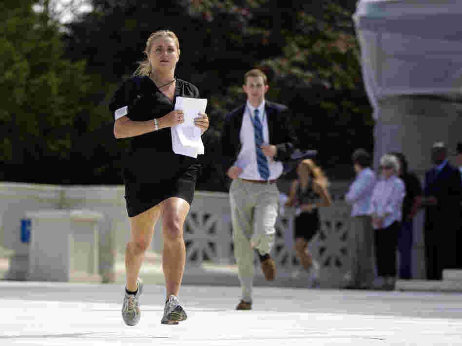 She's got the decision in hand.
