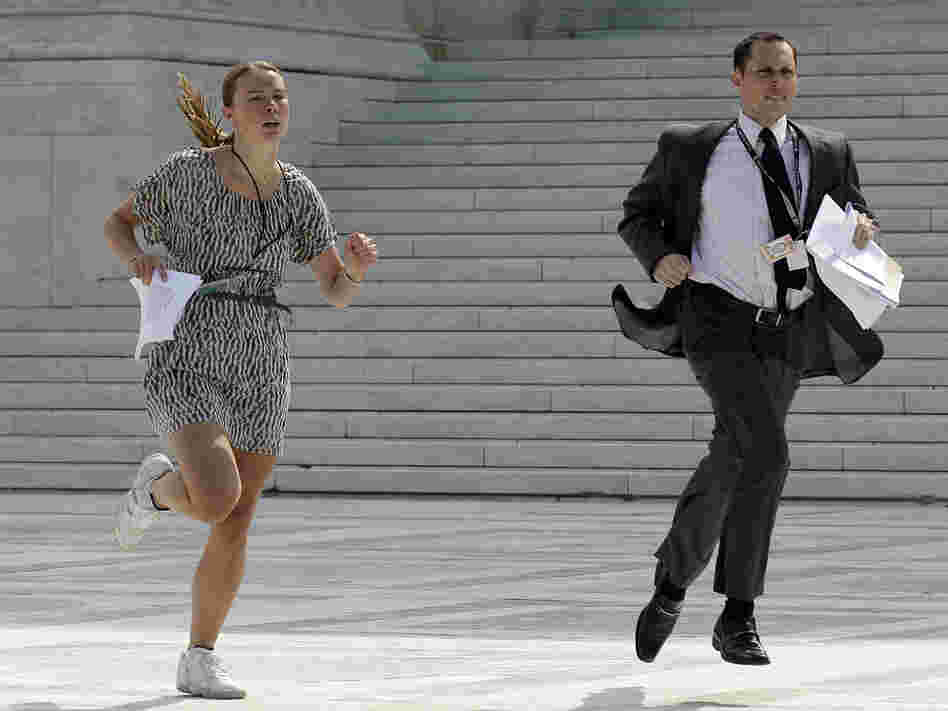 There's no way they'll catch the woman in the white dress.