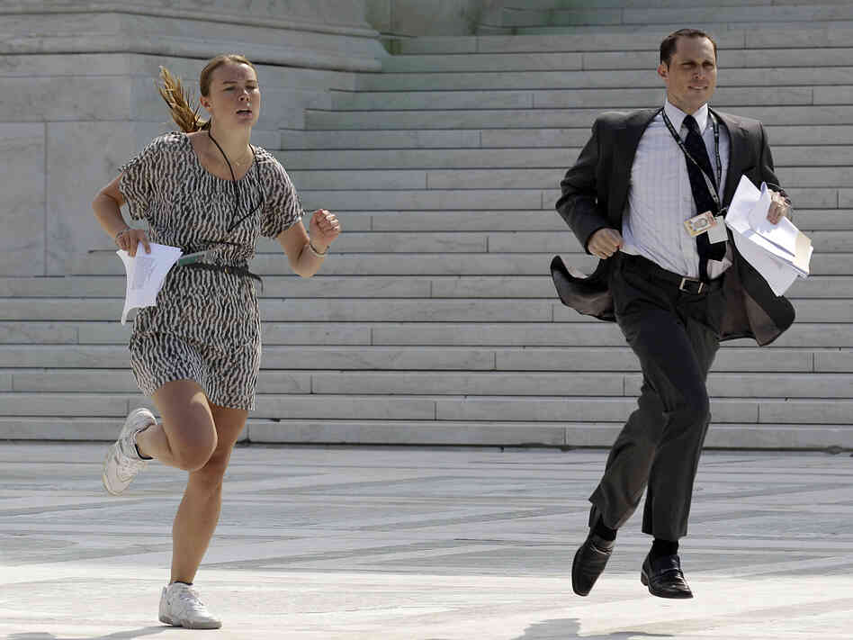 There's no way they'll catch the woman in the white dress.