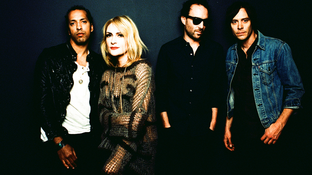 Metric's new album, its second on the band's own label, is titled Synthetica. Left to right: Joshua Winstead, Emily Haines, James Shaw, Joules Scott-Key.