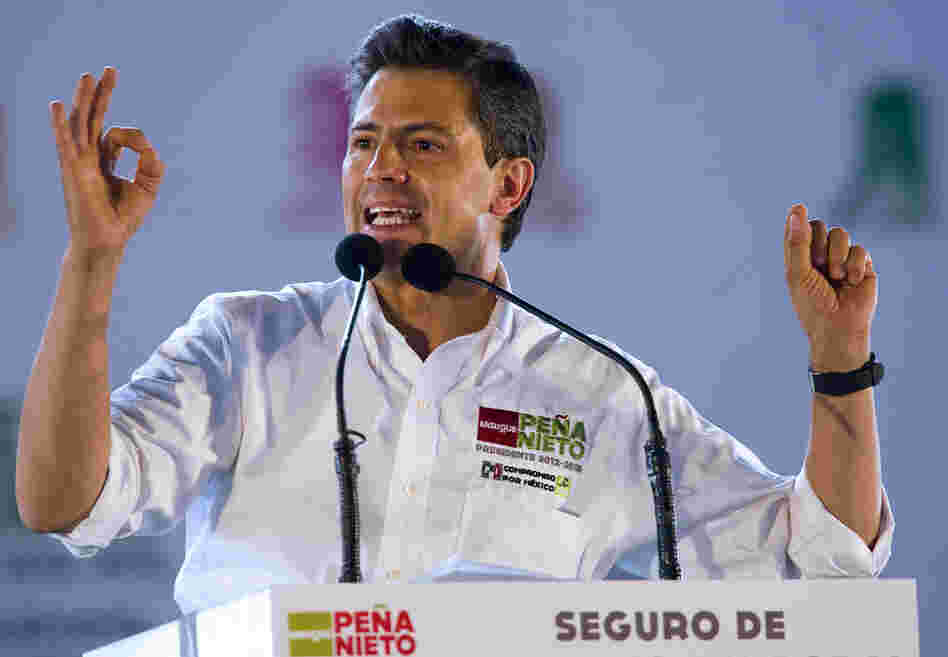Mexican presidential candidate Enrique Pena Nieto is heavily favored in Sunday's election.