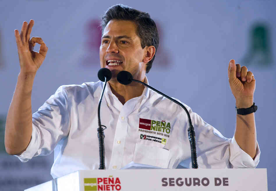 Mexican presidential candidate Enrique Pena Nieto is heavily favored in Sunday's election.
