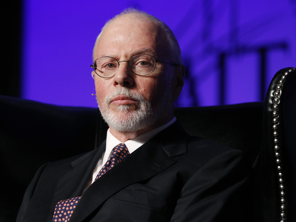 Paul Singer, shown at a conference in Las Vegas on May 9, is a top supporter of GOP presidential candidate Mitt Romney and has also started a superPAC to back Republican candidates who favor same-sex marriage.