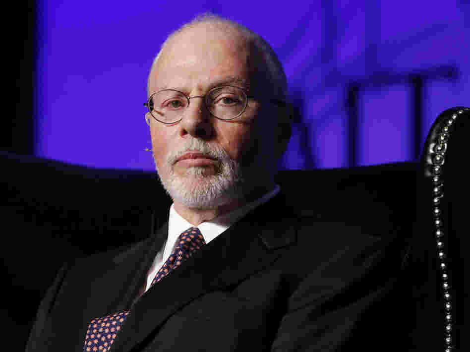 Paul Singer, shown at a conference in Las Vegas on May 9, is a top supporter of GOP presidential candidate Mitt Romney and has also started a superPAC to back Republican candidates who favor same-sex marriage.