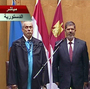 An image grab taken from Egypt's Nile TV shows Egyptian President Mohamed Morsi (center) taking the oath of office during the official swearing-in ceremony at the Constitutional Court in Cairo on Saturday.