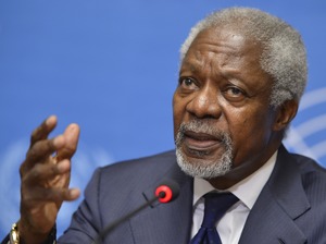 UN-Arab League special envoy Kofi Annan holds a press conference Saturday in Geneva. World powers agreed a Syria transition plan, but opposition groups rejected it Sunday. UN-Arab League special envoy Kofi Annan holds a press conference Saturday in Geneva. World powers agreed a Syria transition plan, but opposition groups rejected it Sunday.