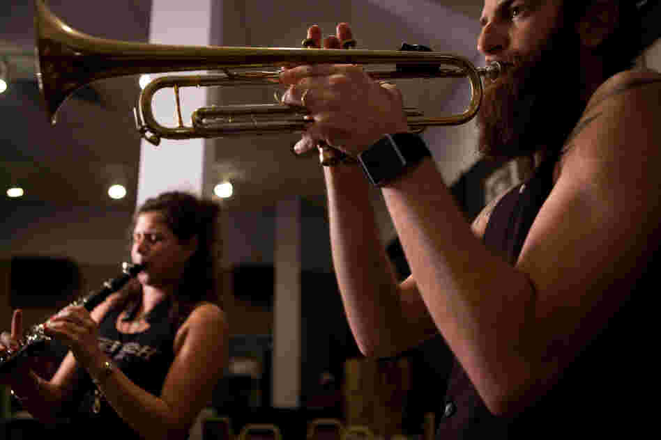 What time is it? It's Avishai (foreground) and Anat Cohen (background) time.