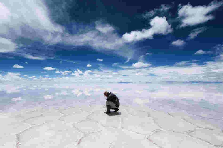 "I felt the beautiful landscape of the Earth."