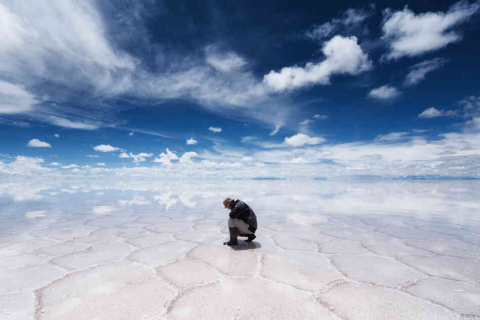 "I felt the beautiful landscape of the Earth."