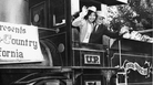 Seiji Ozawa and Arthur Fielder, aboard a train during Tanglewood on Parade, 1975. Seiji Ozawa and Arthur Fielder, aboard a train during Tanglewood on Parade, 1975.