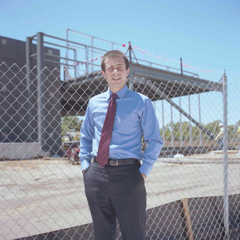 Pete Buttigieg, 30, is the first mayor of South Bend born after Studebaker closed. "A lot of the work here is just getting the land back from negative to neutral," he says.